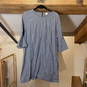 Blue and White Stripped J Crew Dress